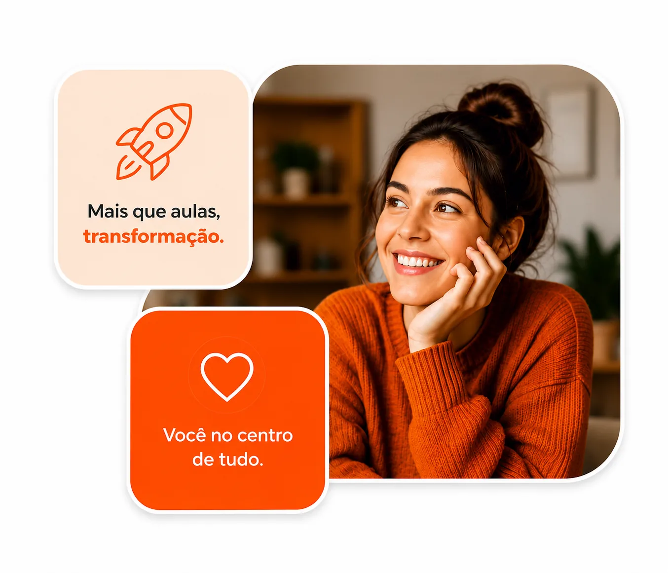 Aluna Nobreze sorrindo — mais que aulas, transformação. Você no centro de tudo.